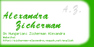 alexandra zicherman business card